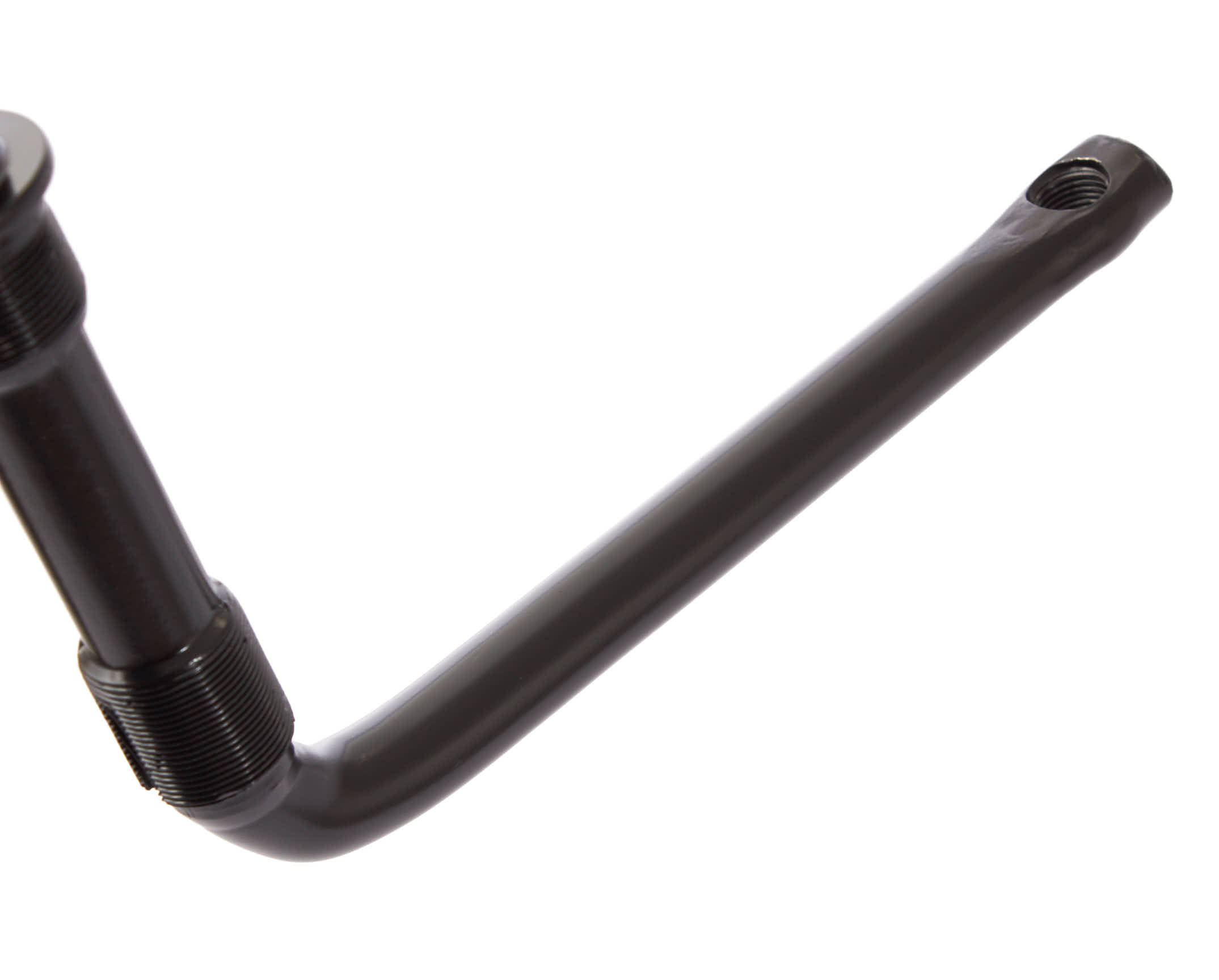 Schwarzer BMX Kurbelarm mit Gewinde
