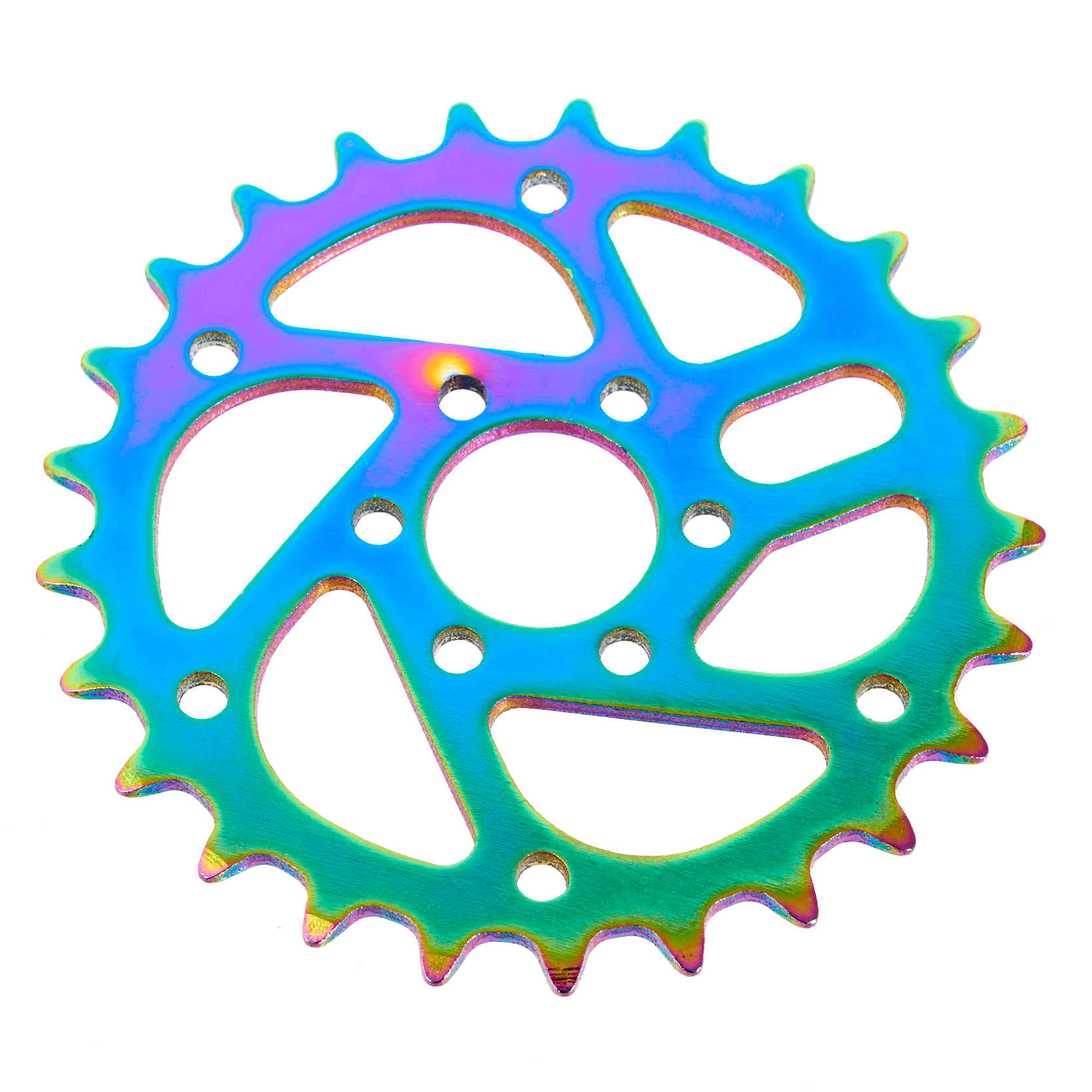 Zębatka BMX KHE MVP 25T, stal Oil Slick