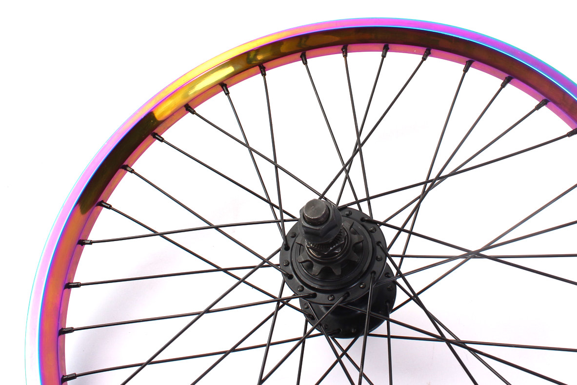 Tylne koło BMX KHE MVP 20″ Oil Slick 14 mm