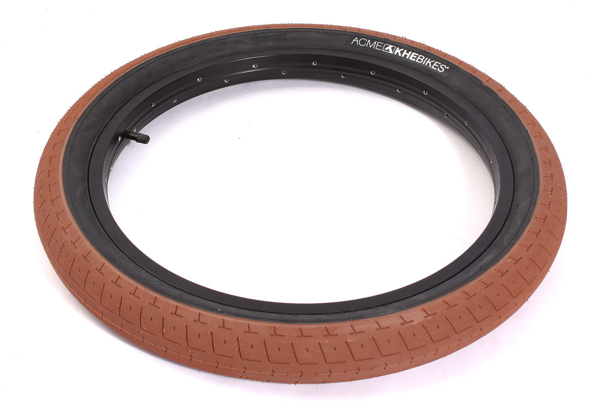 Opona BMX KHE ACME 20 × 2,40″, czarno-brązowa