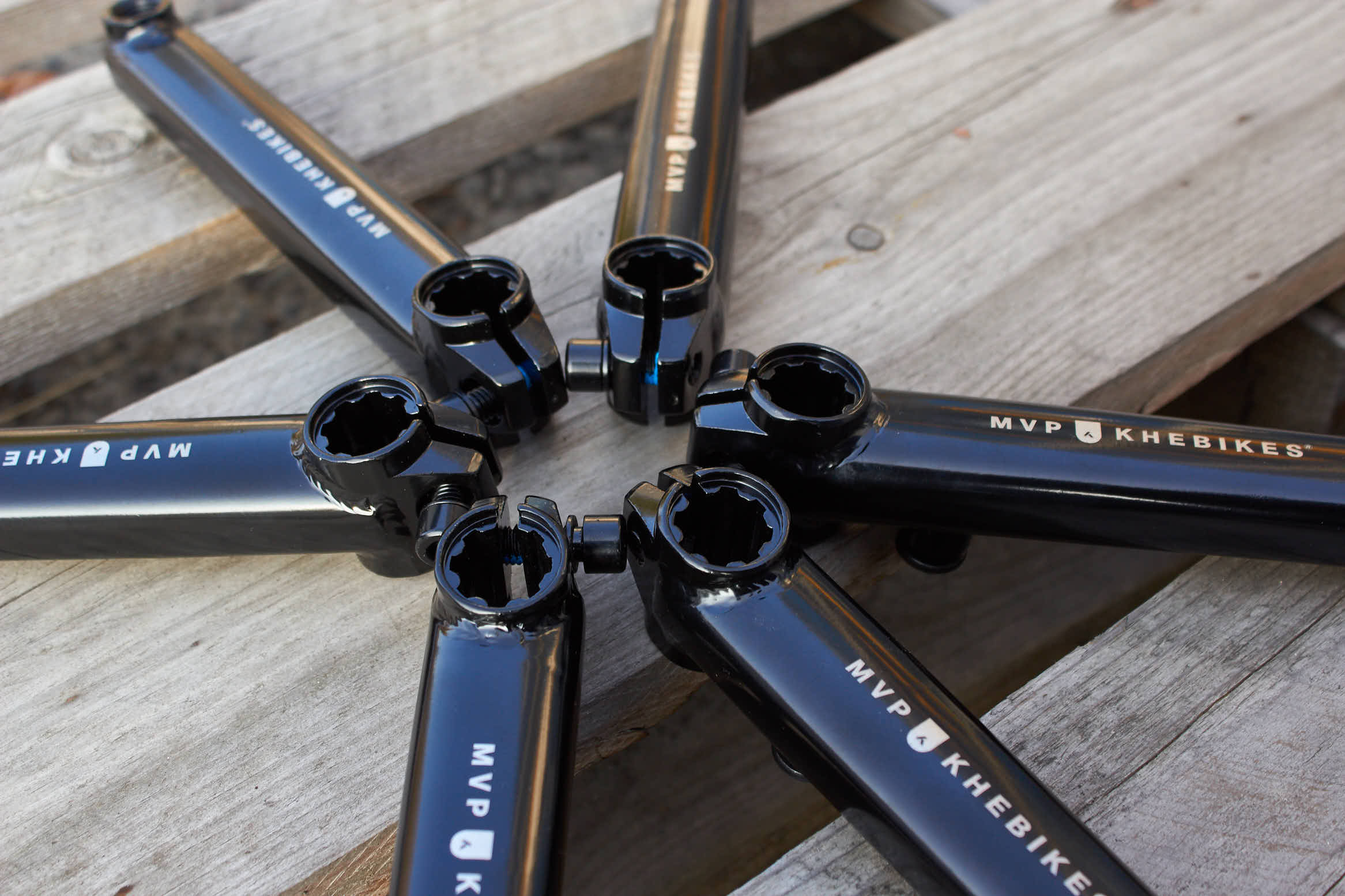 Ramiona korby BMX KHE MVP 8T 170 mm, czarne