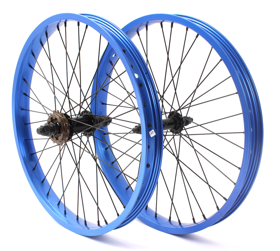 Zestaw kół BMX KHE PRISM 20 cali niebieski