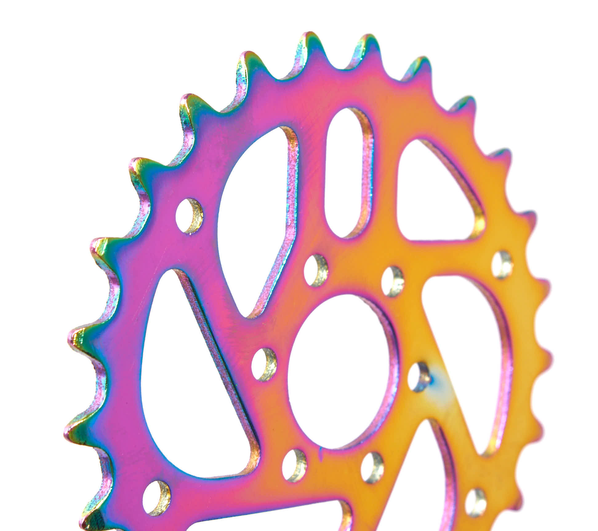 Zębatka BMX KHE MVP 25T, stal Oil Slick