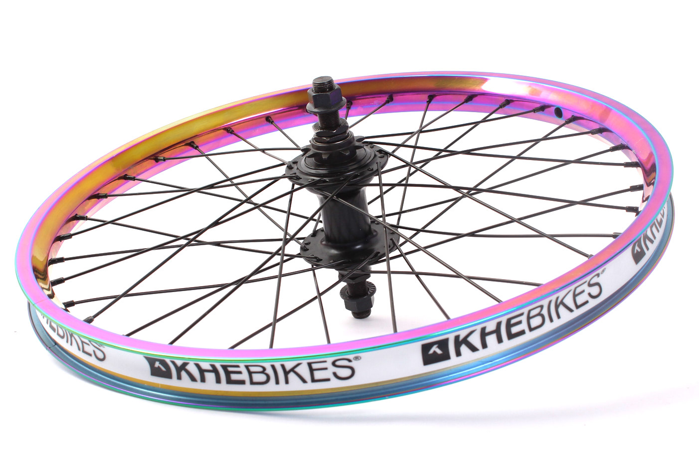 Tylne koło BMX KHE MVP 20″ Oil Slick 14 mm