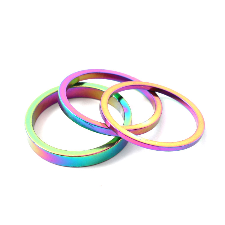 Dystanse sterów BMX KHE Oil Slick 1 1/8″, 3 szt.