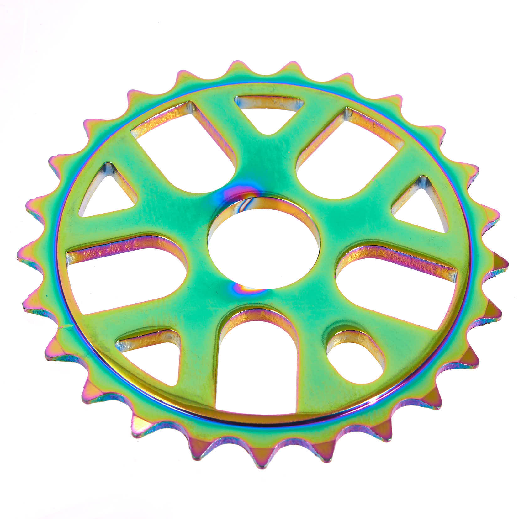 Zębatka BMX KHE MVP Alu 25T, Oil Slick