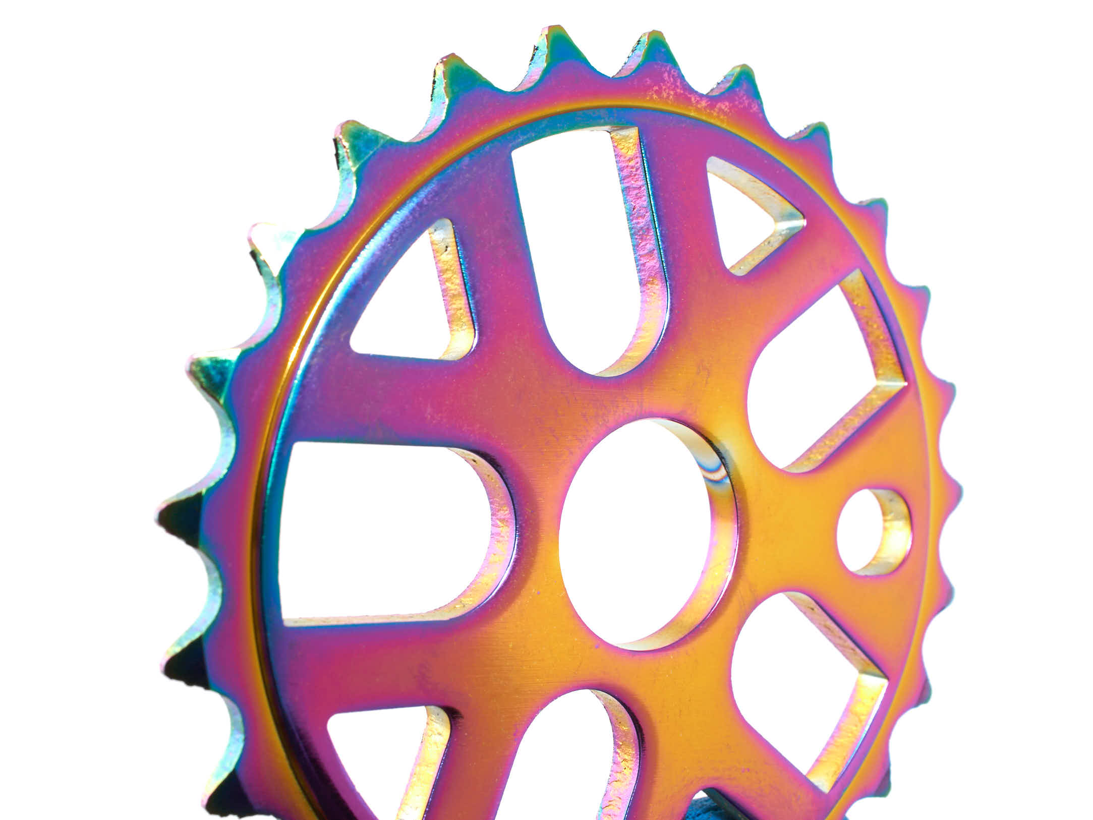 Zębatka BMX KHE MVP Alu 25T, Oil Slick