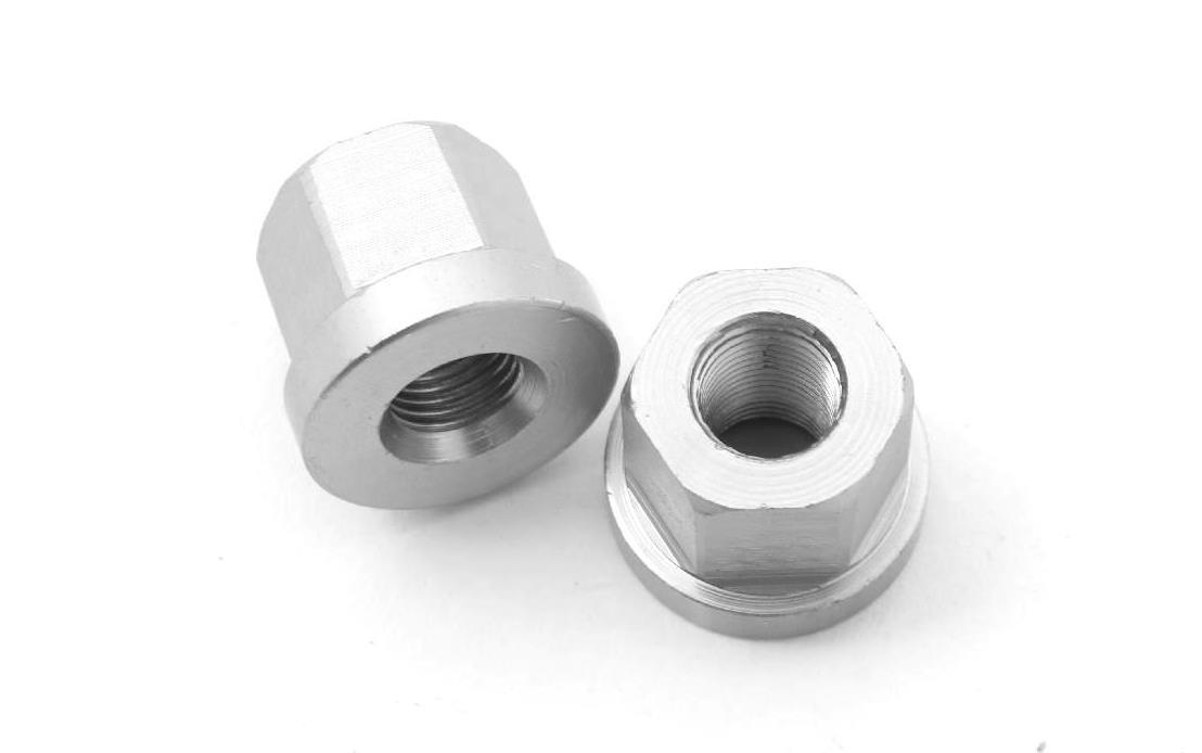 Nakrętki osi BMX KHE CNC Alu 10 mm, para