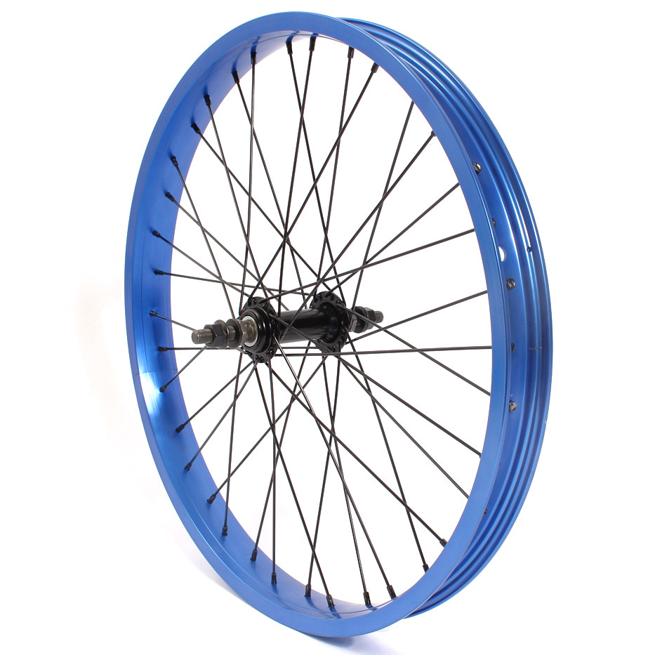 Blaues 20 Zoll Bmx Vorderrad Chris Böhm
