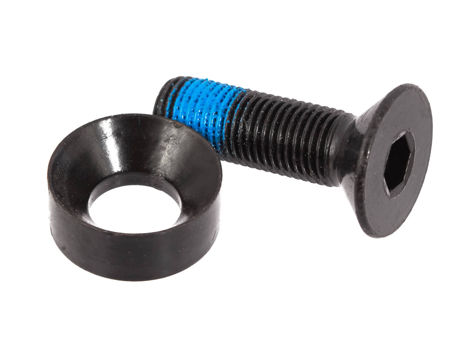 Śruba korby BMX KHE 9,4 mm z podkładką