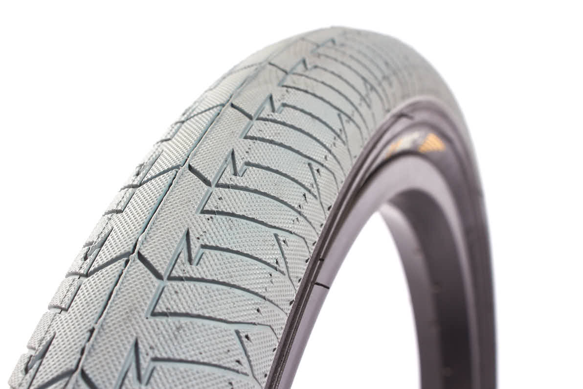 BMX tire set KHE MAC2+ 20 inch x 2.30 inch grey + AV inner tube
