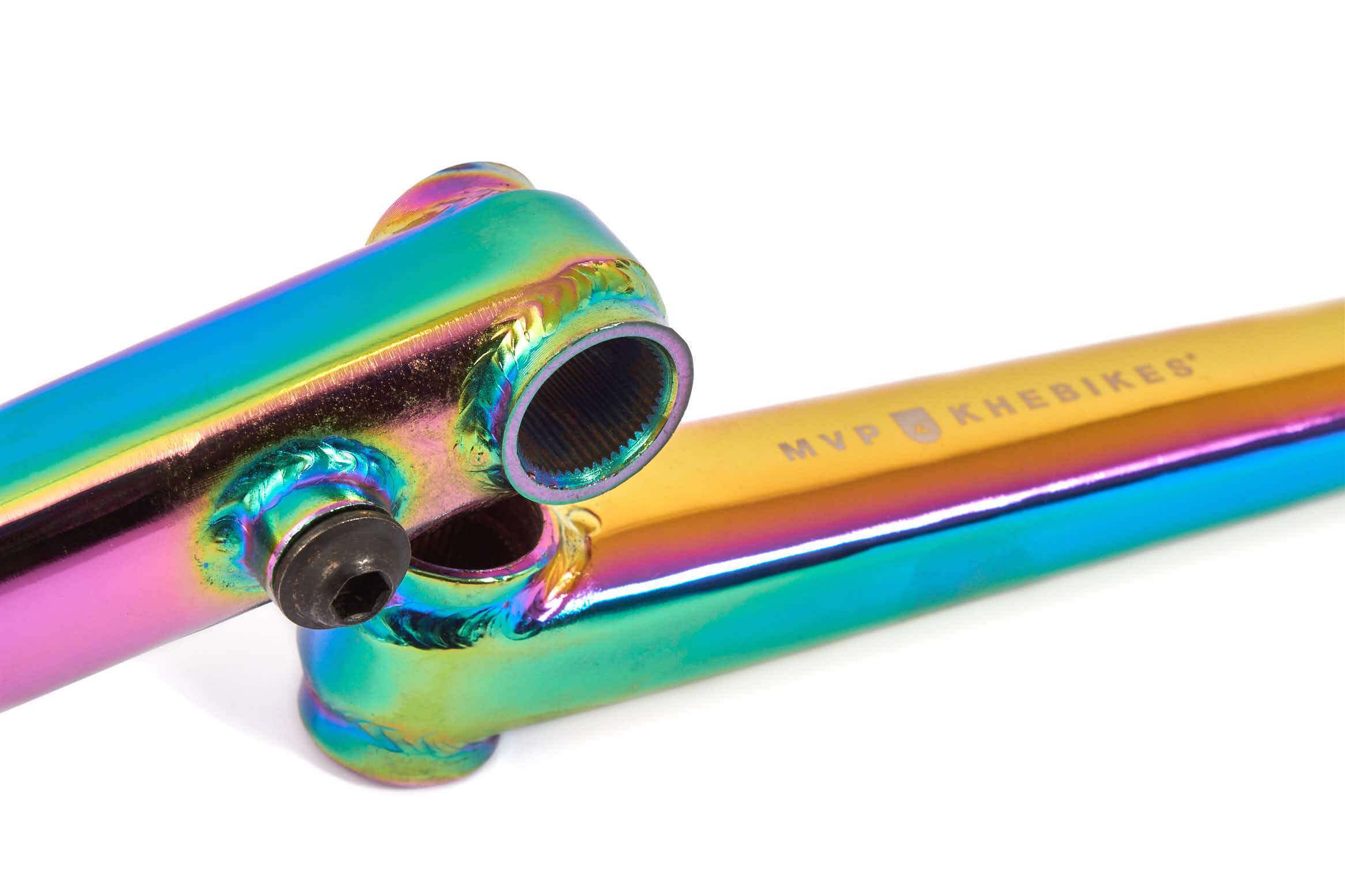 Ramiona korby BMX KHE MVP 48T 170 mm, Oil Slick