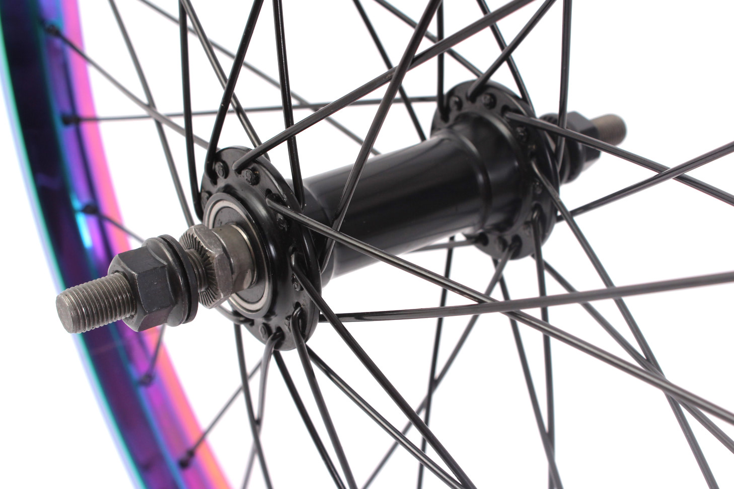 Przednie koło BMX KHE MVP 20″ Oil Slick 10 mm