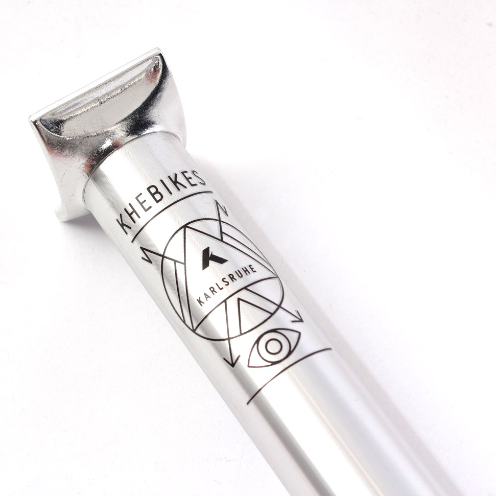 Sztyca BMX KHE Pivotal 25,4 × 200 mm, srebrna