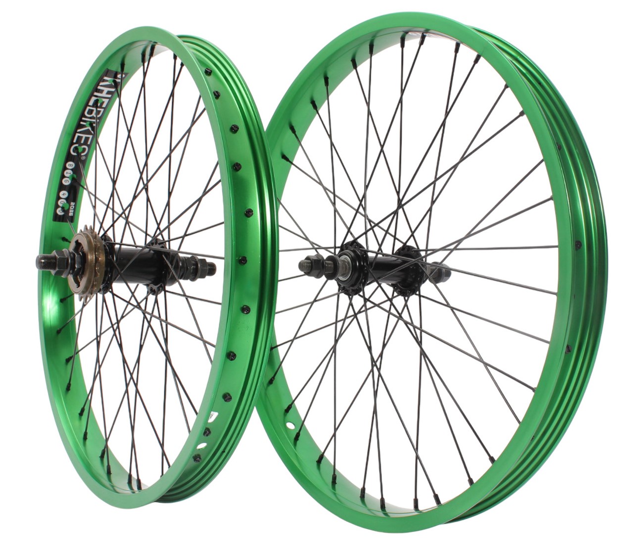 BMX wheelset KHE PRISM 20 inch green