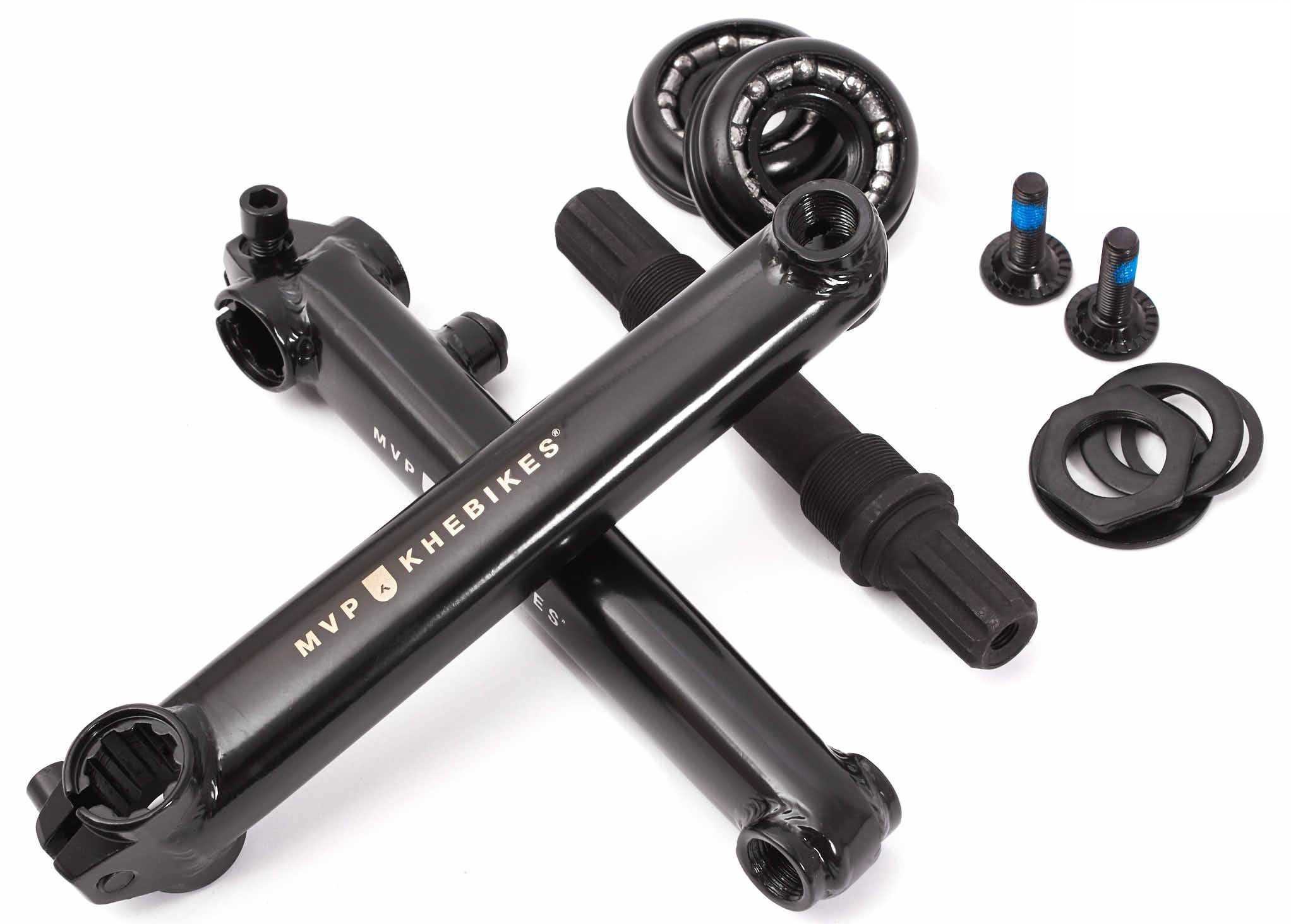 Korba BMX KHE MVP 8T US BB 170 mm, czarny