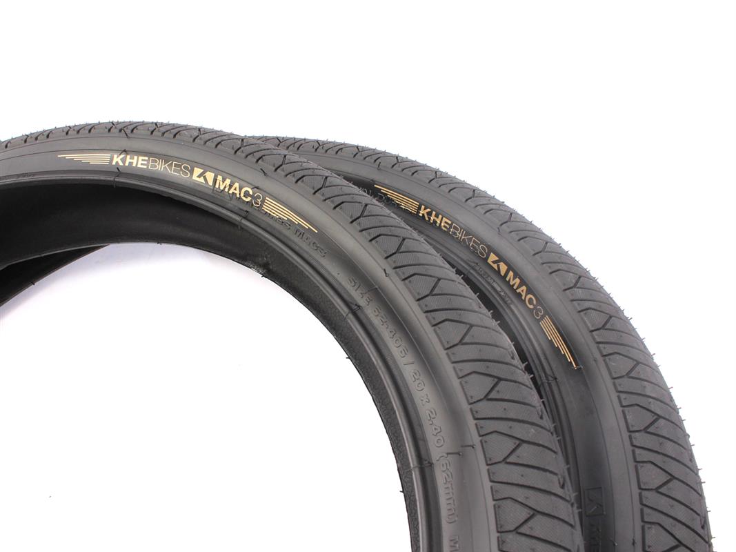 BMX tires 2x MAC3 + 2x Schwalbe Aerothan tube
