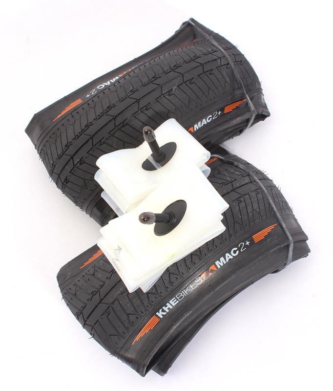 BMX tires 2x MAC2+ folding + 2x Schwalbe Aerothan tube