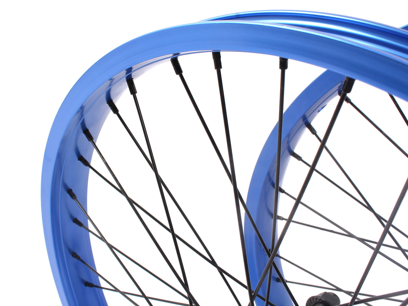 Zestaw kół BMX KHE PRISM 20 cali niebieski