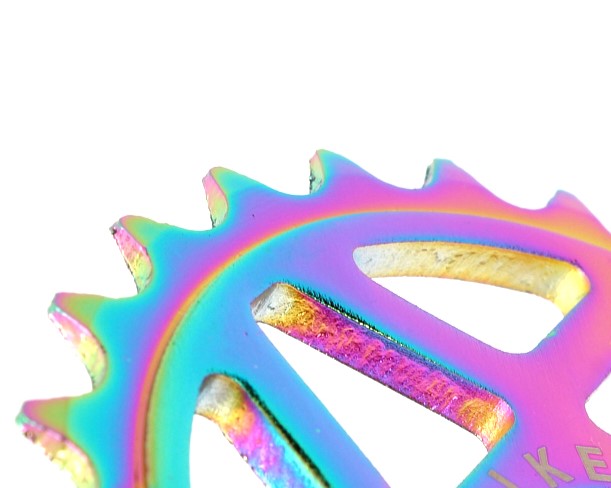 Zębatka BMX KHE MVP Alu Star 25T, Oil Slick