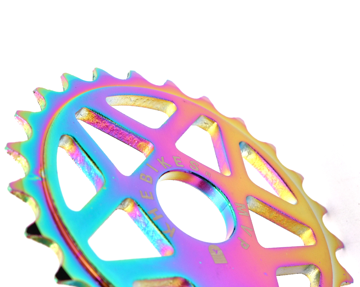 Zębatka BMX KHE MVP Alu Star 25T, Oil Slick