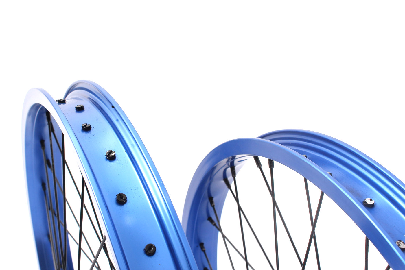 Zestaw kół BMX KHE PRISM 20 cali niebieski