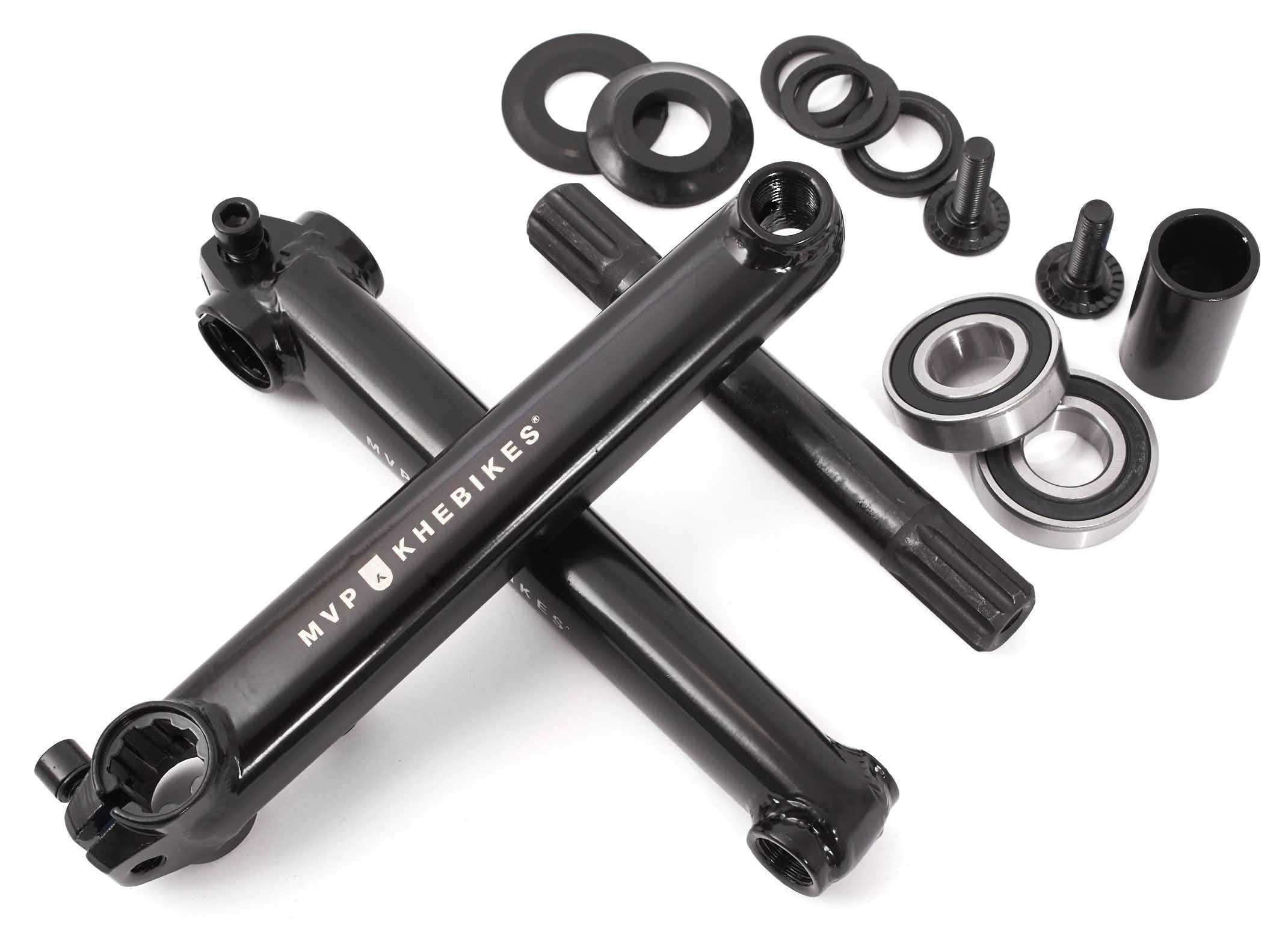 Korba BMX KHE MVP 8T MID BB 170 mm, czarny