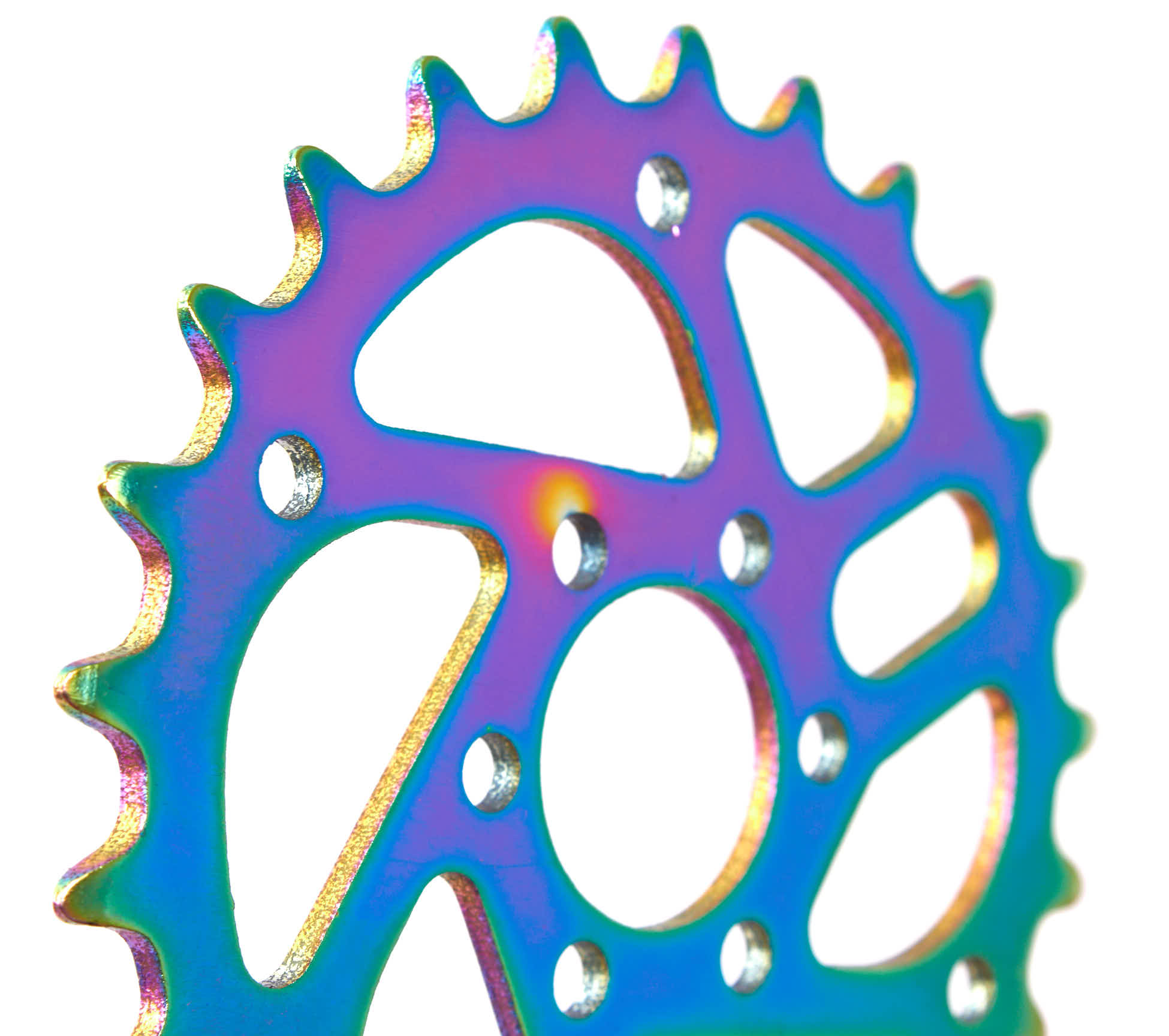 Zębatka BMX KHE MVP 25T, stal Oil Slick