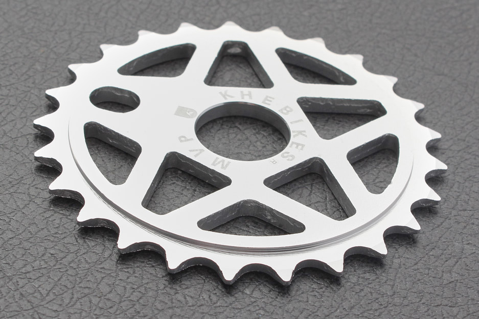 Zębatka BMX KHE MVP Alu 25T, matowe srebro