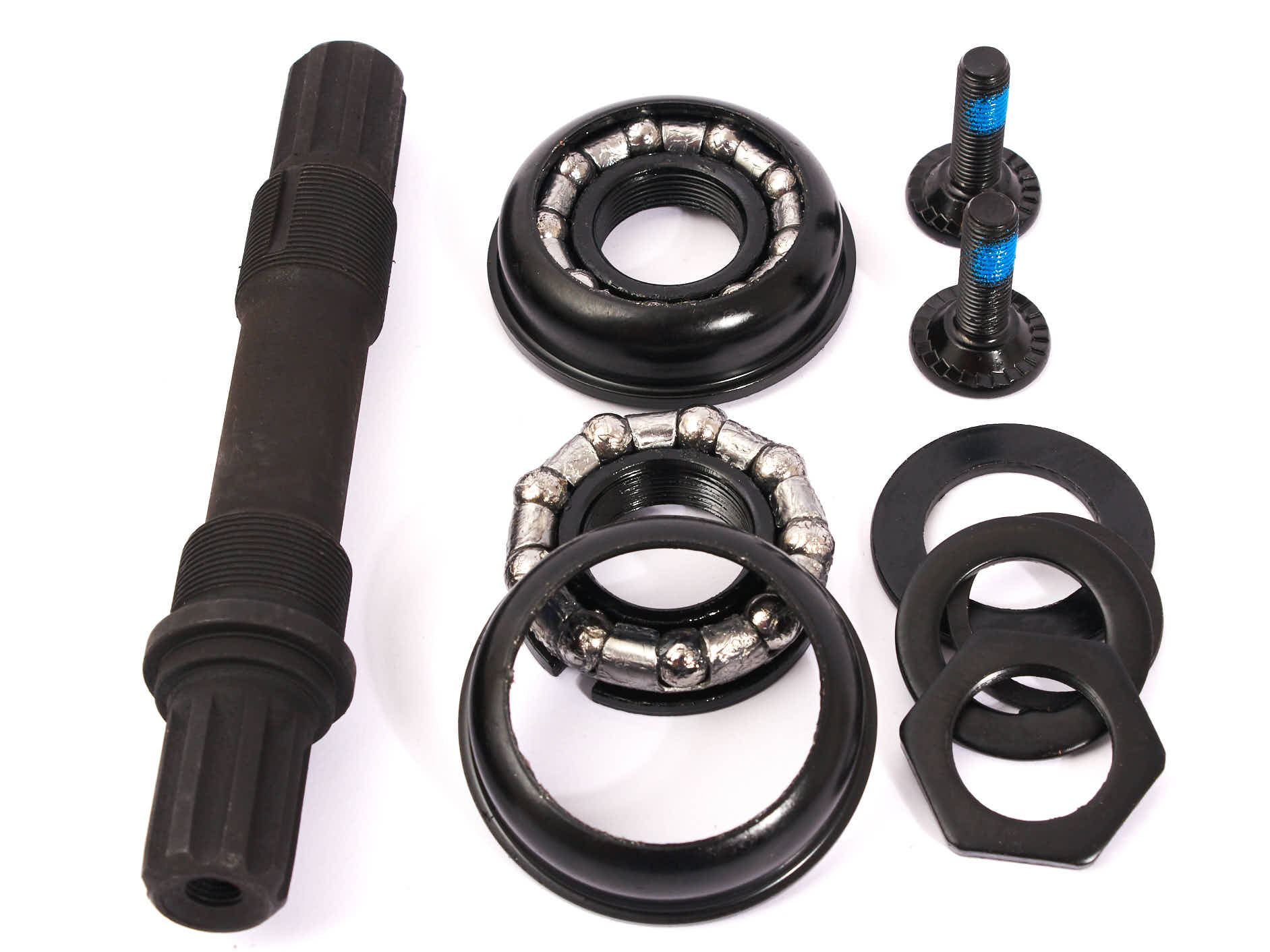 Korba BMX KHE MVP 8T US BB 170 mm, czarny