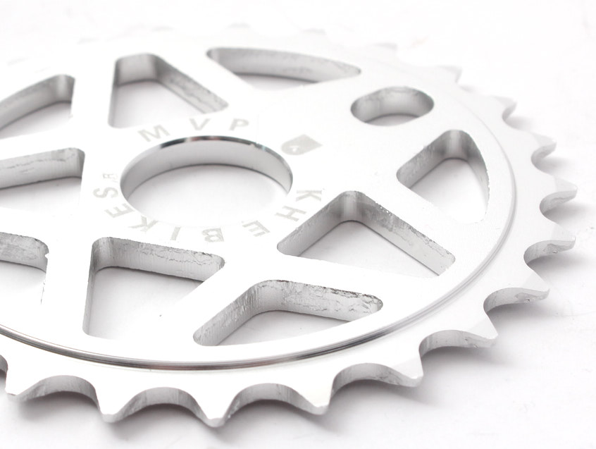 Zębatka BMX KHE MVP Alu 25T, matowe srebro