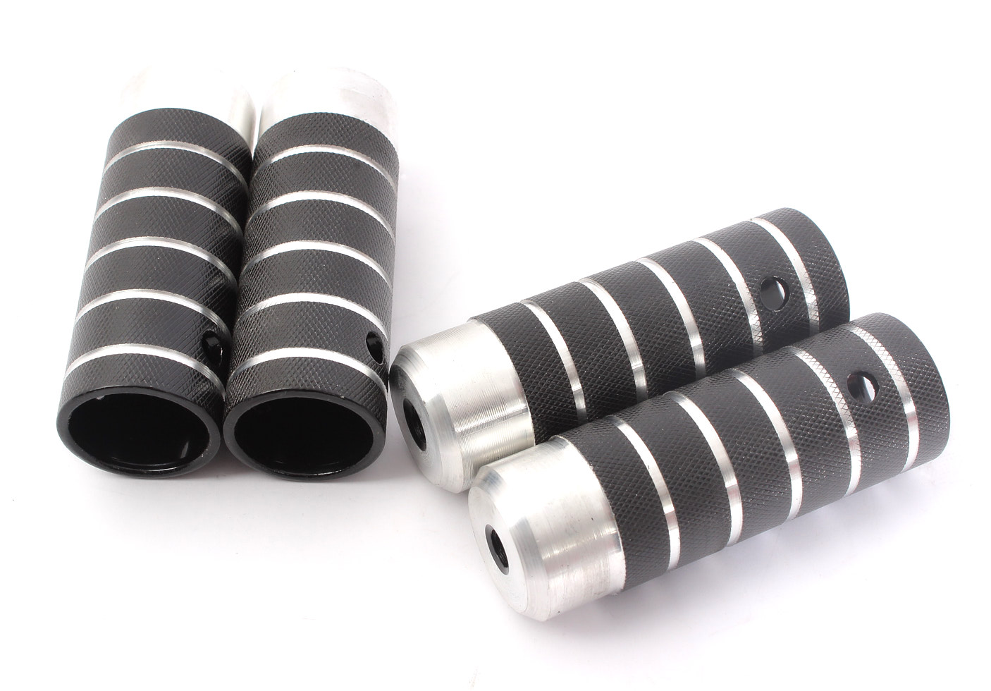 Set Pegs von KHEbikes mit gerändelter und eloxierter Oberfläche, sowie cnc Bearbeitung