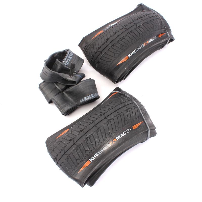 BMX tires 2x MAC2+ folding + 2x KHE Twiggy tube