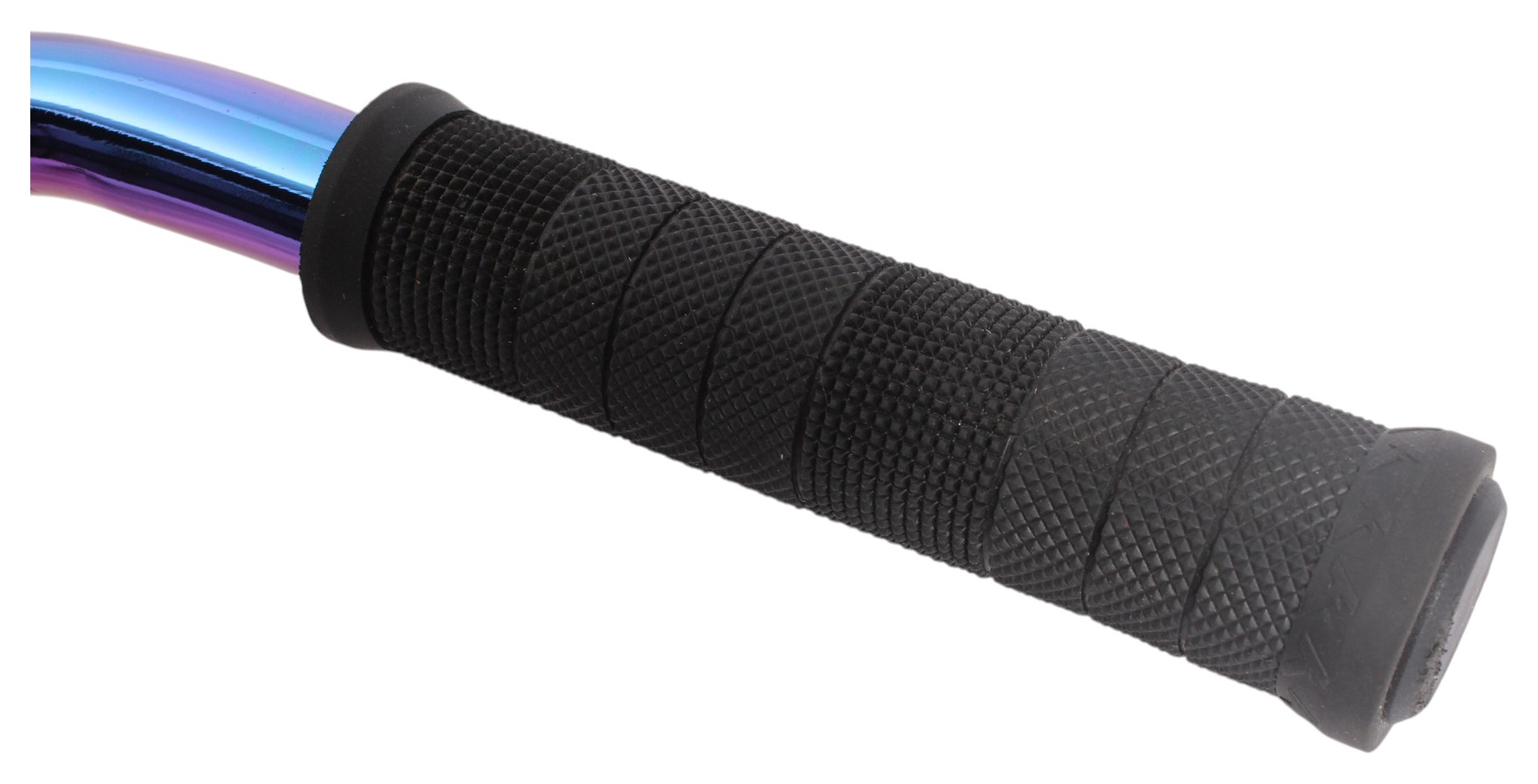 BMX Lenker KHE MVP 9 Zoll oil slick + KHE Pyramide Griffe
