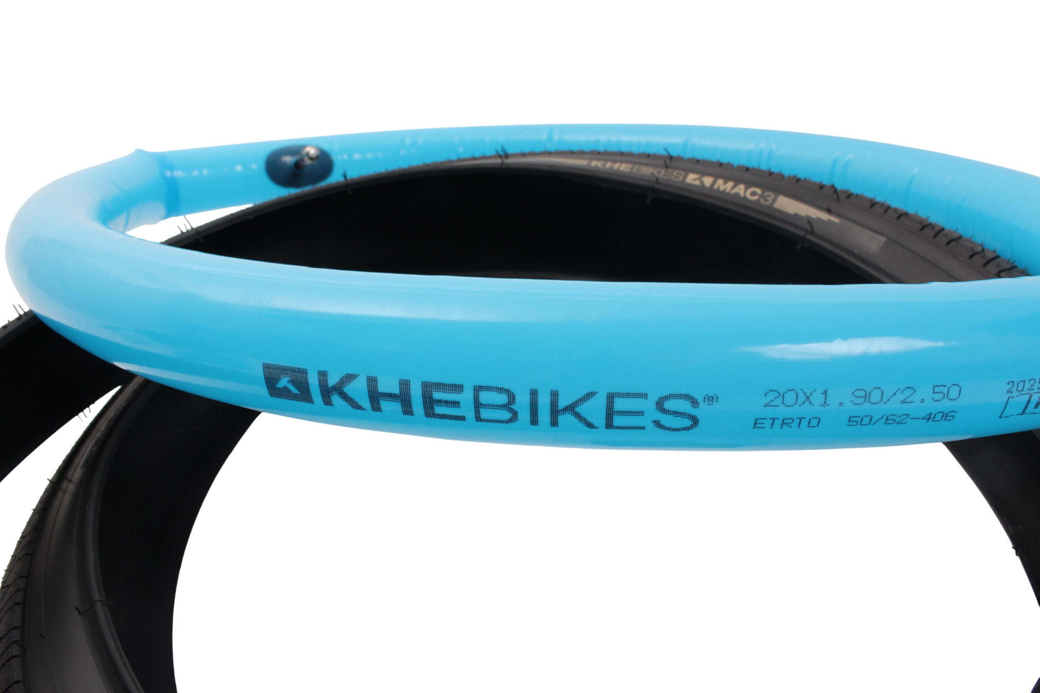 BMX tires 2x MAC3 + 2x KHE LASER tube