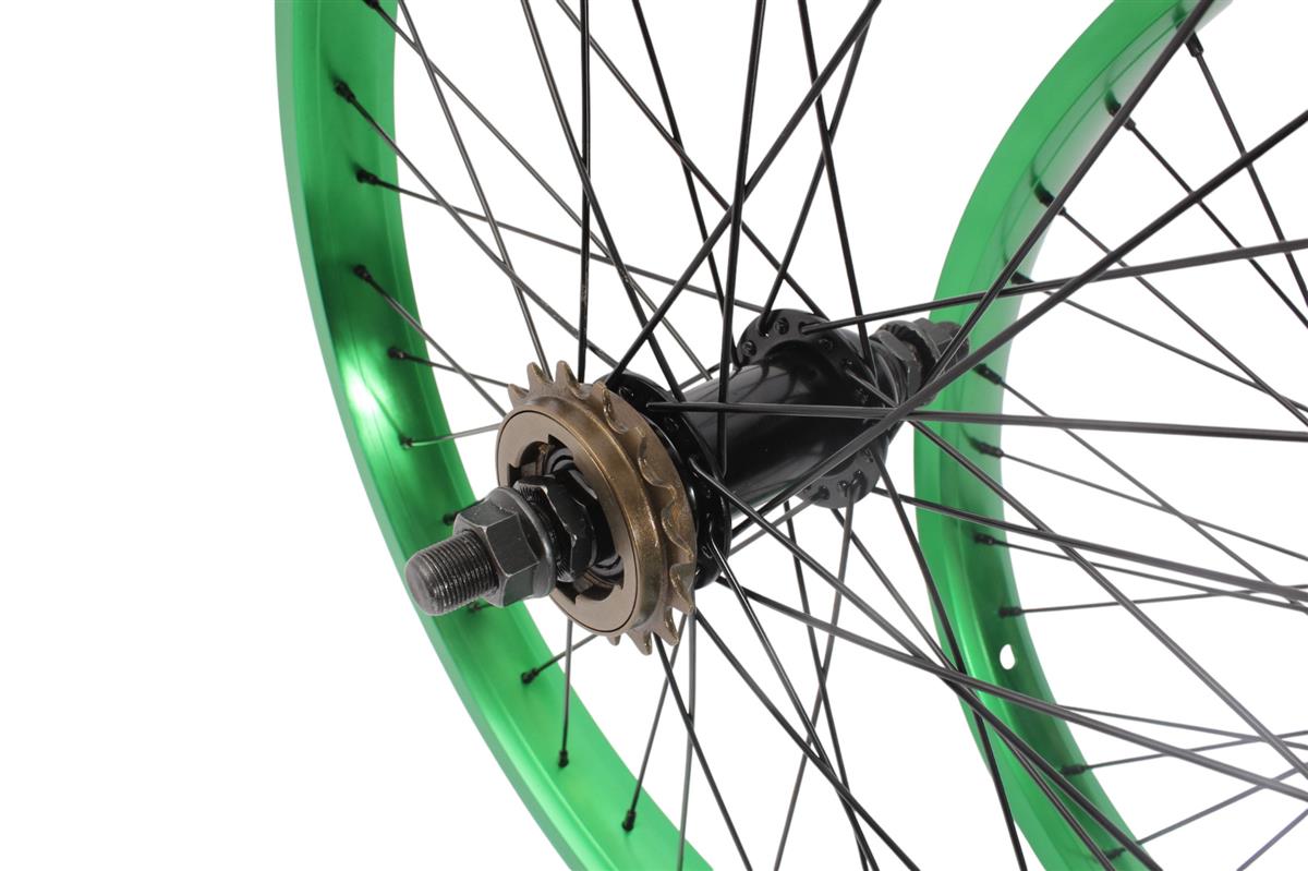 BMX wheelset KHE PRISM 20 inch green