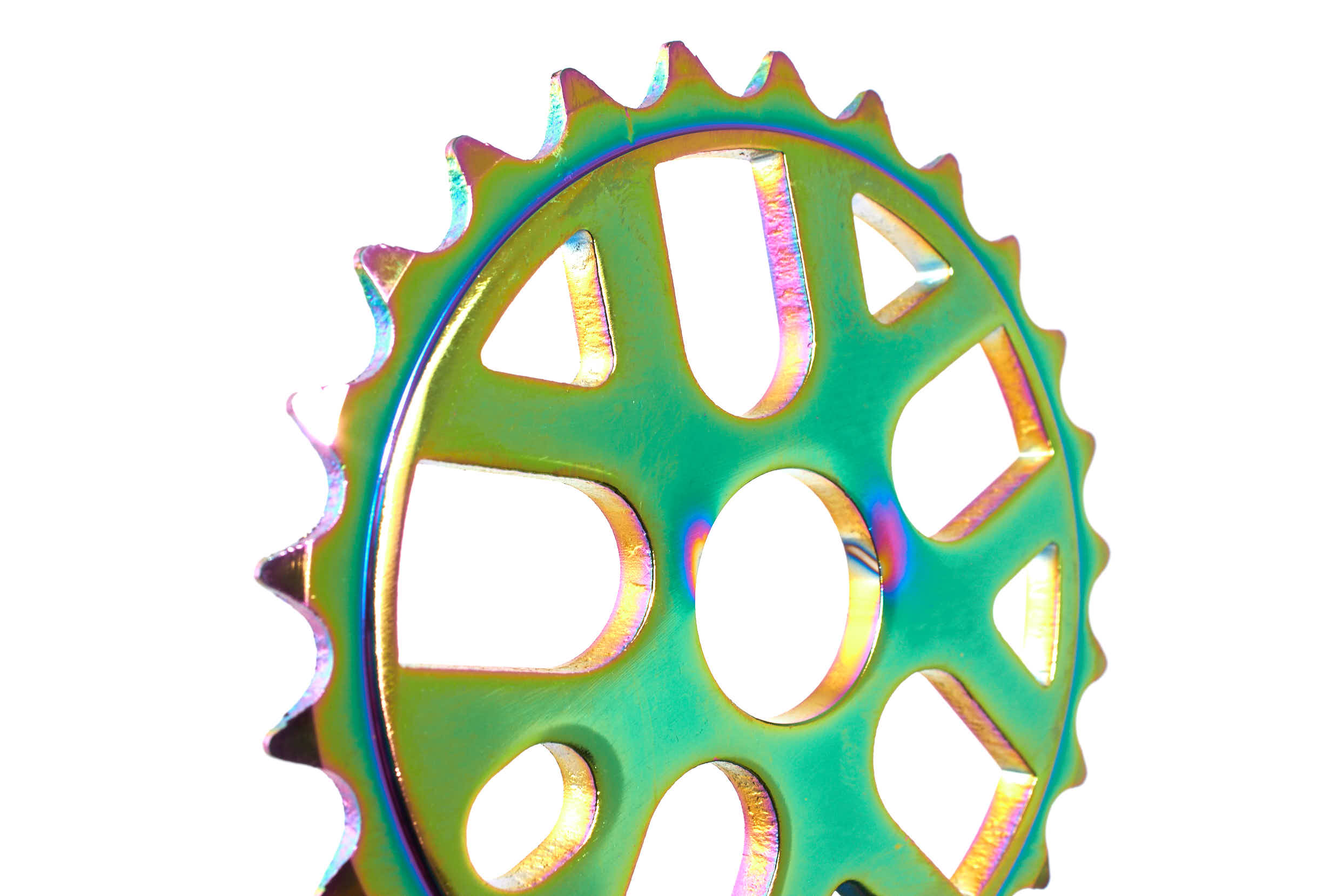 Zębatka BMX KHE MVP Alu 25T, Oil Slick