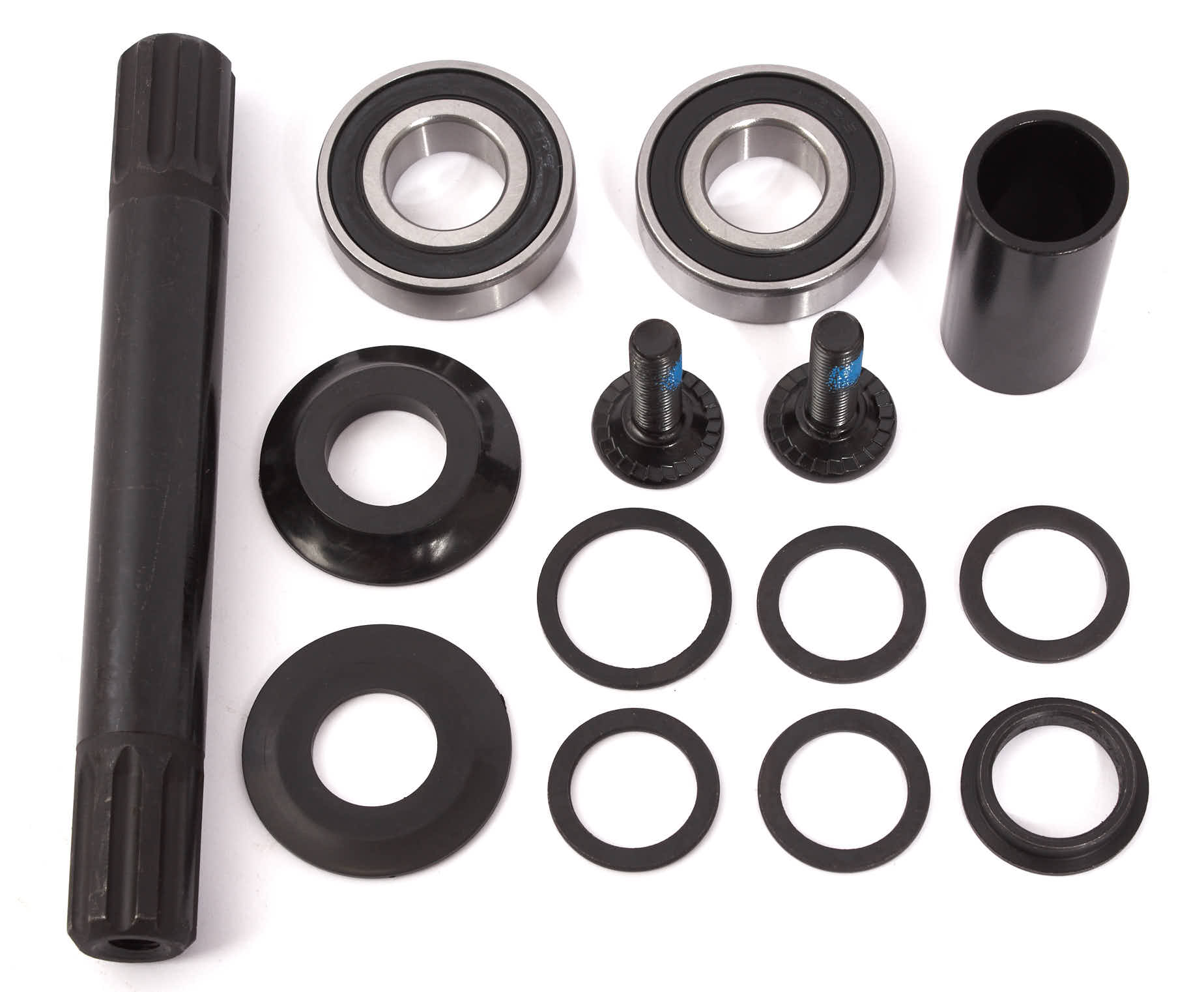 Korba BMX KHE MVP 8T MID BB 170 mm, czarny