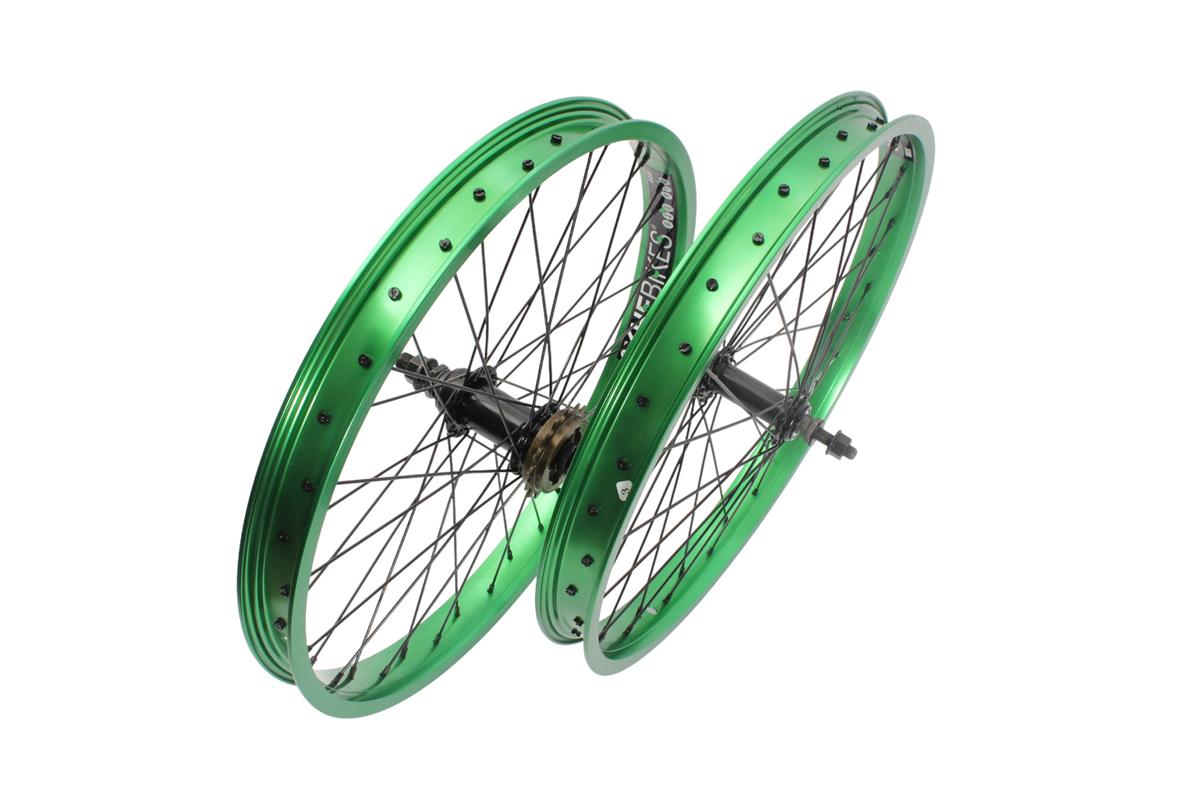 BMX wheelset KHE PRISM 20 inch green