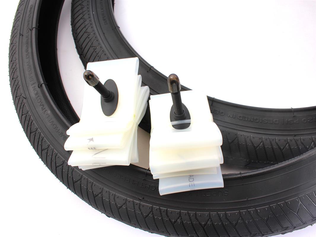 BMX tires 2x MAC2+ wire black + 2x Schwalbe Aerothan tube