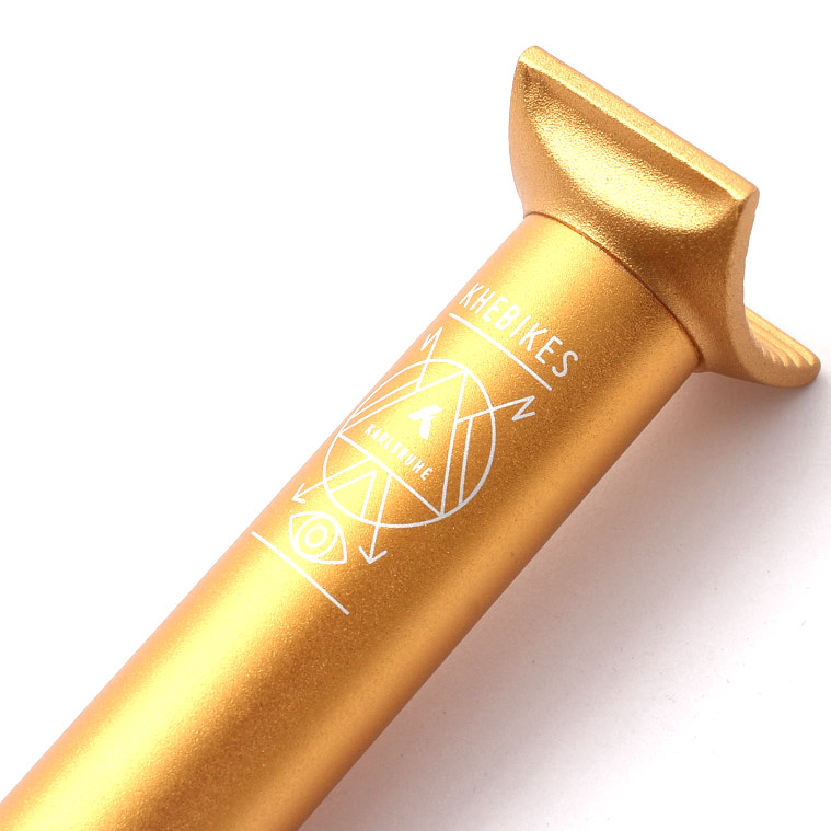 Sztyca BMX KHE Pivotal 25,4 × 200 mm, złota