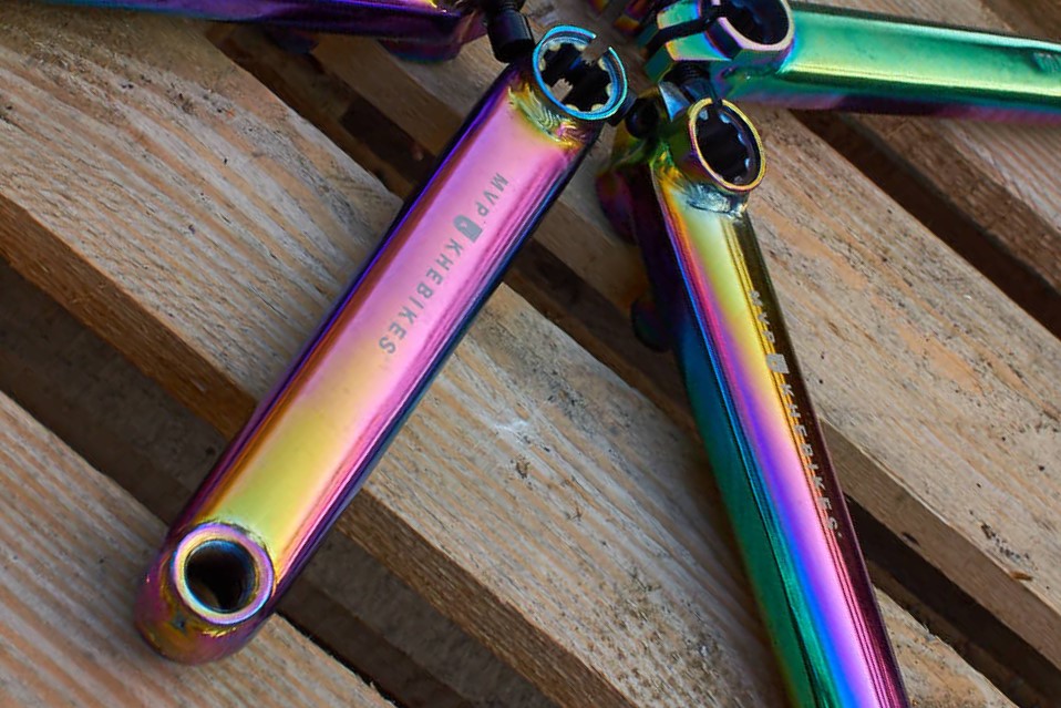 Ramiona korby BMX KHE MVP 8T 170 mm, Oil Slick