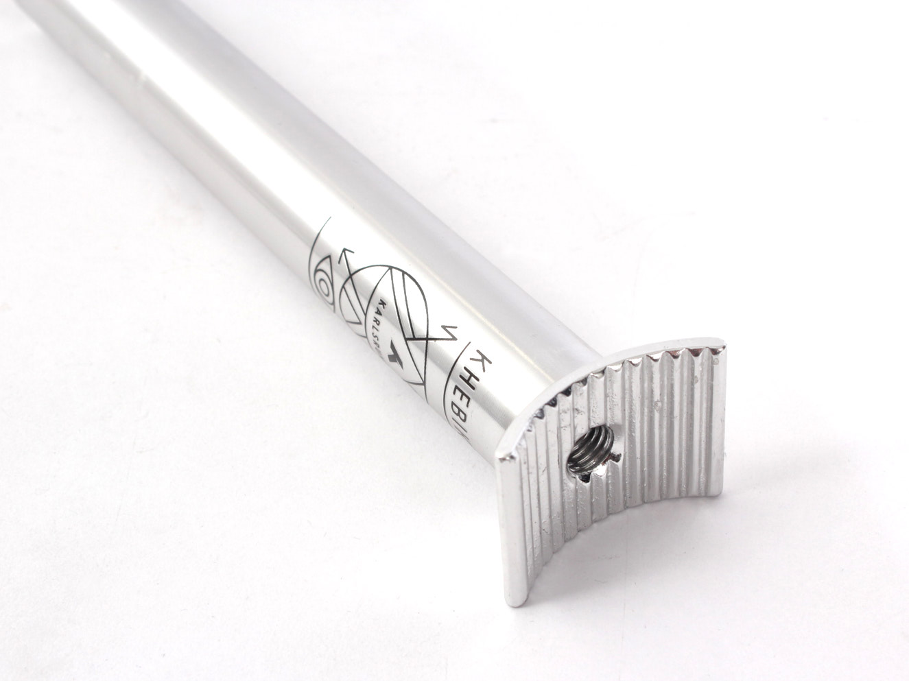 Sztyca BMX KHE Pivotal 25,4 × 200 mm, srebrna